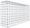 GABIONA Gabion de culture type 3 carré, maillage 5 x 5 cm, profondeur 20 cm, gabion 100 x 50 x 20 cm (L x H x P), anneau en C