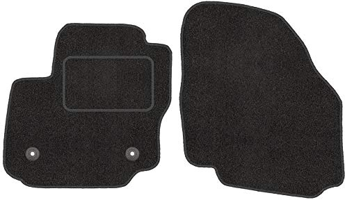 Fußmatten mit Clips Rund 2er Set für Ford Mondeo MK4 4 2007-2014 Velours Automatten