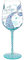 NymphFable Hand-Painted Wine Glass Mermaid Sayings Artisan Painted Glass 15oz Personalised Gift for Girls Women