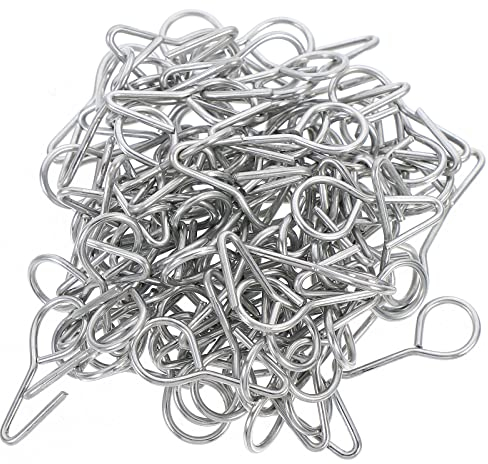 FAVOMOTO 100Pcs S Haken Ringe Auto 23mm Sitzbezüge Auto Vordersitze Befestigungshaken Haken Innen Installieren Sitzbezüge Haken Sitz Autositzbezug Haken Clips Spiralhaken S Haken Geschlossen