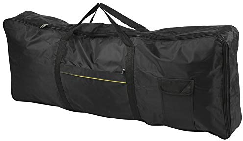 étui pour Clavier à 61 Touches, Noir Tissu Oxford Housse pour Piano électronique Avec Poignée de Traction Pratique, pour Clavier électronique 61 Touches