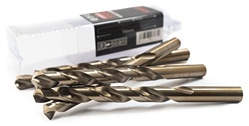 Ferrcan Brocas para metal HSS DIN338 M35 cobalto de 7-13mm (paquete de 5 unidades) (10.5mm)