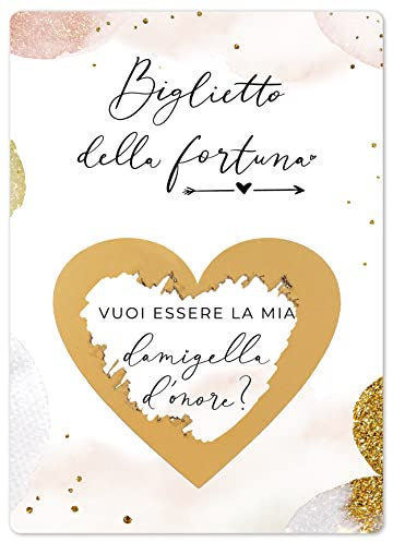 Joli Coon - Vuoi essere la mia damigella d'onore gratta e vinci - Regalo damigella