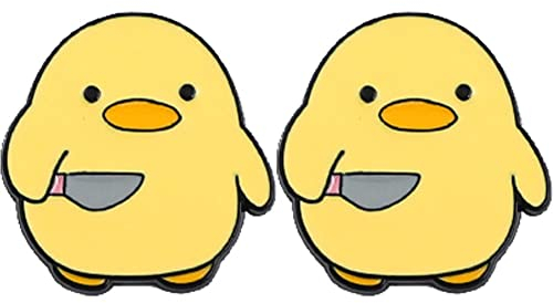 Vepoty Cartoon-Tier-Abzeichen, 2 Stück, schöne Ente, Brosche, lustige Anstecknadel, Unisex-Anstecknadel, für Kleidung, Taschen, Dekoration