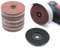 Set Klettschleifscheibe 81-Teilig Schleifscheibe Klettscheibe Schleifpapier inkl. Teller Klett 76 mm für GWS 12V Akku Winkelschleifer Lack Holz