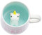 Einhorn-Keramiktasse versteckte 3D-Tier-Innenbecher, 340 ml, handgefertigte Cartoon-Kaffeetasse, schöne Tasse für Weihnachten, Überraschungsgeschenke für Freunde und Familien (Einhorn, 340 ml)