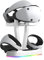 EMEBAY Soporte y estación de Carga con Luces RGB para PS VR2, estación de Carga con Indicadores y Soporte para Auriculares Realidad Virtual PS VR2, Cargador Compatible con Play*Station PS VR2