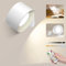 Lámpara pared dormitorio lampara led recargable Apliques Interior Control táctil Lámpara 10 brillo de 3 colores Focos con mando a distancia libremente giratorio luces