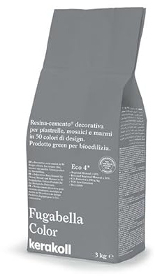 Kerakoll - Adesivo per stucco, Resina-cemento, Grigio, Stucco, Fine texture, Eco-friendly, 3 kg