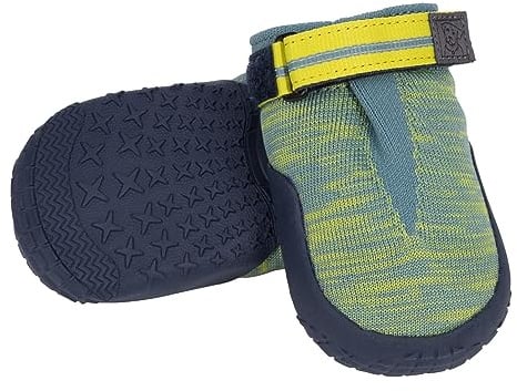 RUFFWEAR Hi & Light Dog Shoes, Pair, Premium Dog Boots, Breathable Grip Trail Shoes, Dog Running Shoes & Climbing Shoes or for Injured Paws, Protection for Hot or Cold Weather, 7.6cm, River Rock Green