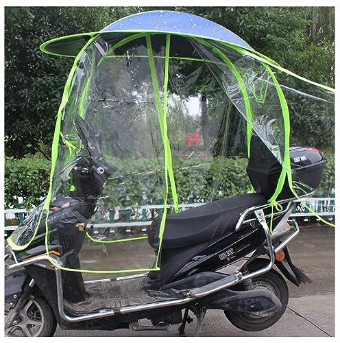 BLUEZY Mobilität Sonnenschutz und Regenschutz wasserdicht, Motorrad-Regenschutz, Motorroller Regenschirm Mobilität Sonnenschirm und Regenschutz, Regenschutz für Elektrofahrrad C