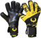 Renegade GK Eclipse Stinger Professionelle Torwarthandschuhe, Pro Finger Schutz | 4mm EXT Contact Grip, Wrist Schutz | Schwarz, Weiß Torwart Handschuhe (Größe 9, Jugend-Erwachsener, Neg. Cut, Level 5)
