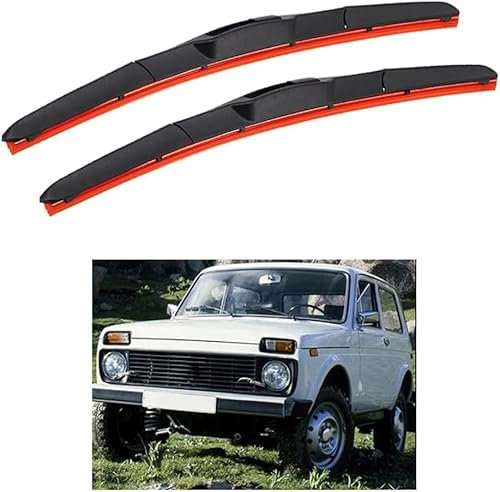 Auto Scheibenwischer für-Lada Niva 2123 20+20 2002-2012, Hochwertige Wischergummi Klare Sicht ErsatzZubehör