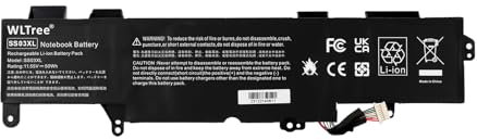 WLTree SS03XL 933321-855 Batterie pour HP EliteBook 730 735 740 745 830 840 846 G5 G6 ZBOOK 14U G5 G6 MT44 MT45 Mobile Thin Client HSTNN-LB8G DB8J IB8CHSN-I12C HSN-I13C-4 SS03 SS03050XL-PL Battery
