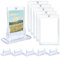 Sibosen 6 Set Magnetic Card Holder 35PT Kartenhalter Sammelkarten mit 6 Ständern Ultra klar UV-Schutz Karten Sammelkarten Hüllen Magnetische Kartenhalter für Fußballkarten,MTG Karten,YUGIOH Karten