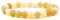 KnBoB 8MM Armband Perlen für Damen und Herren, Gelb Schlicht Achat Naturstein Schmuck Armbänder 19 cm