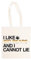 Suzetee Lgbt I Cannot Lie Gay Bear Pride Beige Einkaufstasche Wiederverwendbare Tragetasche