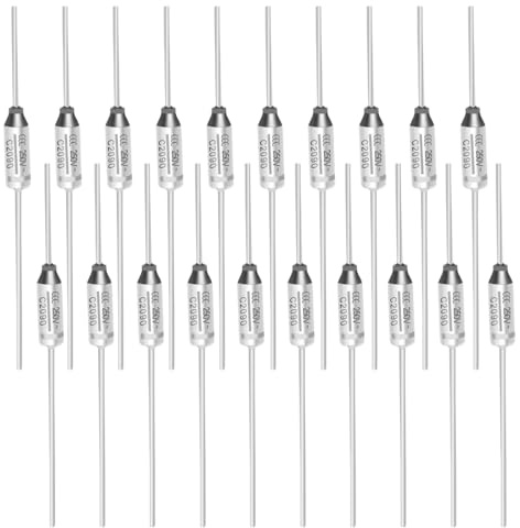 Innfeeltech 20 Piezas Fusibles Térmicos SEFUSE 10A 250V Cortes Térmicos 121 Grados Celsius