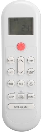 Mando a Distancia para Aire Acondicionado MABE V12843 HJ L8H 0010404555D V106, Compatible Universalmente, Elegante Diseño Listo para Usar, para Modelos de Aire
