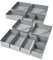 Homsorout 12 Pack Drawer Organisers Foldable Storage - Fabric Drawer Dividers Box Wardrobe Organiser Cubes for Clothes, Socks, Underwear, T-shirt, Bedroom (Light Grey)