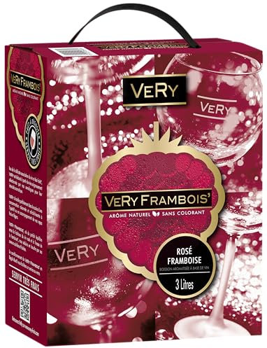 Very Frambois' - Vin Rosé à la Framboise - Bag in Box (3L) - Boisson aromatisée à Base de Vin