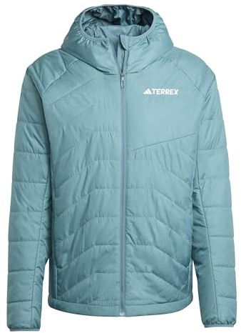 adidas Herren TERREX MULTI SYNTHETIC INSULATED HOODED JACKET, Preloved Teal, M