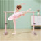 PRMTYUP Ballettstange, HöHenverstellbar 65-105 cm Stretching-Stange Zum Tanzen, Ballettstangen Aus Stahl, Tragbare Freistehende BallettausrüStung, FüR Erwachsene, Kinder,Rosa,150cm
