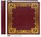 Vienrose Großes Selbstklebendes Fotoalbum Kunstleder Fotoalbum zum Selbstgestalten 32,5x33,5 cm Vintage Bedrucktes Erinnerungsalbum DIY 60 Seiten mit Metallic Stift, Rot