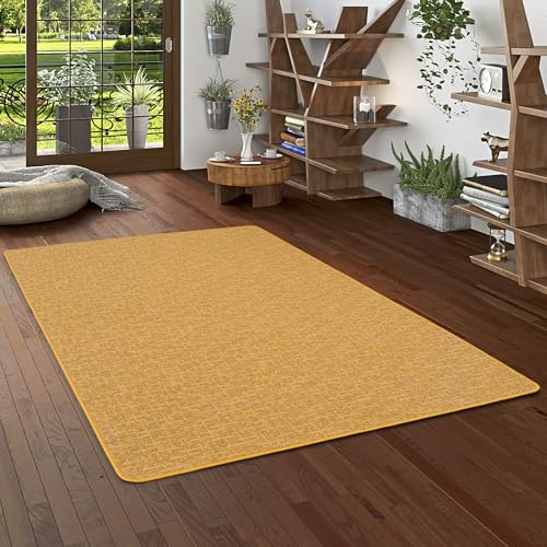 Snapstyle Feinschlingen Teppich Niva - Melierter Designer Teppich aus 100% Polypropylen, Pflegeleicht & Strapazierfähig, Modern für Wohnzimmer, Flur & Läufer, Langlebig und Robust in Creme