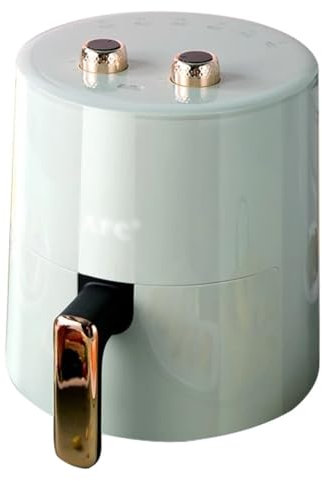 Easnuroz 3.7L Household Air Fryer Light Fat Air Fryer Large -capacity Multifunctional Air Double Knob Operation [Energy Class A+++](Green)