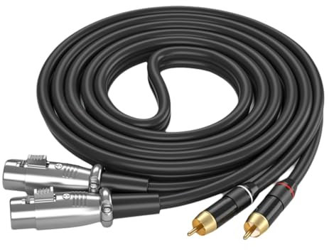 KAQNTUD Music Cable Microphones Male Cable for Connecting Line Output Recorders Music Equipment Cables Multiple Length