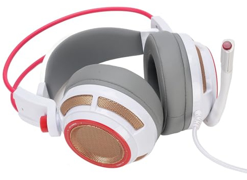 LICAEVEY Afferido da Gioco, Rumore Che Annulla le Cuffie 'orecchio con Microfono, Audio Surround 7.1, Vibrazione Multi -canale, Auricolari a Memoria Morbida, Cuffie a Led Cuffie USB Led.