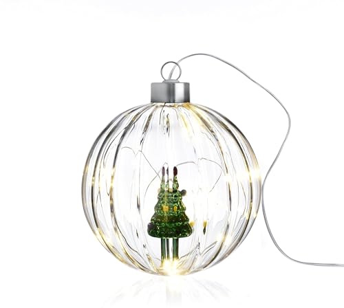 Ichendorf Woodland Tales Lampada Pallina di Natale Albero di Natale 12cm Vetro Borosilicato