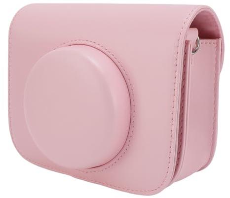 Zunate Popoto Stoßfeste, Schützende Kleine Kameratasche mit Abnehmbarer Oberer Abdeckung für den Täglichen Gebrauch und Outdoor-Fotografie, PU-Kameratasche für Kreative Inspiration, Ideale (Rosa)