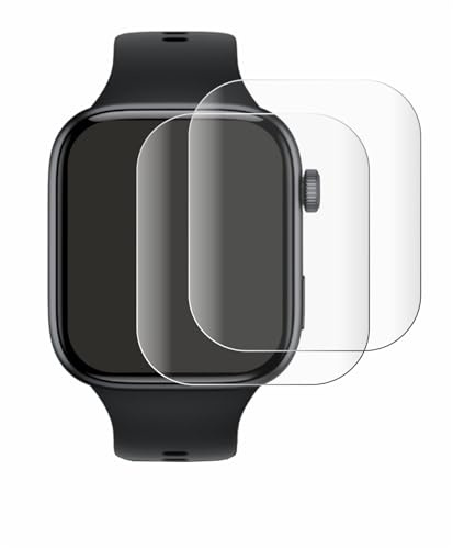 BROTECT Schutzfolie für Honor Watch X5i | 2 Stück Transparenter Displayschutz Made in Germany Klare Full-Screen Folie Full-Cover 3D Curved Montage Kit