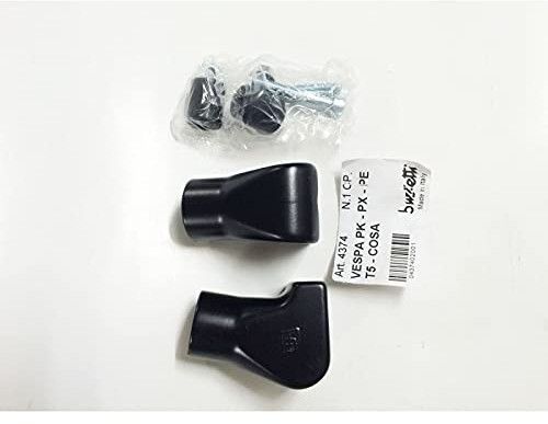 Ständerfüsse Aluminium schwarz - Vespa 50-200 ccm - PK - PX - T5 - Cosa - HP - XL - Automatik, BUZZETTI 4374