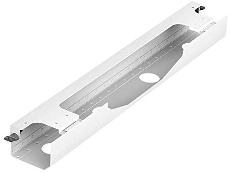 CAVO Kabelführung horizontal weiß Kabelwanne 768 x 94 mm für Schreibtische