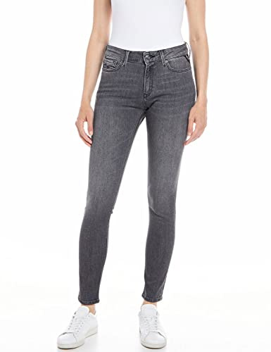 Replay Damen Jeans Luzien Skinny-Fit mit Power Stretch