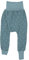 iobio Crawlers W-Free Splitpants - Windelfrei Schlitzhose aus Bio Baumwolle (Vintage Blue Dandelion, 50/56)