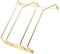 22,5 cm Weinglasregal Unter dem Schrank, Weinglashalter mit Schrauben, Gl?serhalter für Bar Küche, Gold-Finish (2 Reihen, 1 Packung)