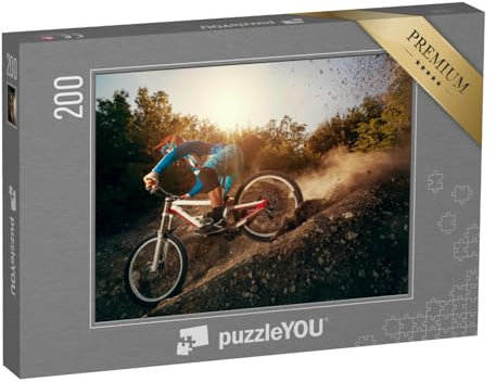 puzzleYOU: Puzzle 200 Teile „Downhill Mountainbike“ – aus der Puzzle-Kollektion Sport