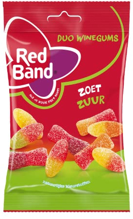 Red Band | Winegum | Zoet&Zuur | 12 x 120 gram