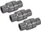 sourcing map 3 Pack Rückschlagventile Inline Slip End Spring Schlauchverbinder für Wassertank Pumpe 32mm ID, PVC Grau