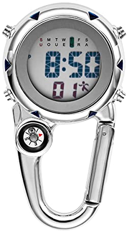 Avaner Taschenuhr mit Karabiner Unisex FOB Analog Quarzwerk Krankenschwesteruhr für Klettern Sport