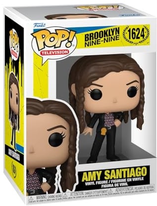 Funko POP! TV: Brooklyn Nine-Nine - Stressed Amy Santiago | Official Comedy Merch - Collectable Vinyl Figurine for Shelf Display - Birthday Gift Idea for Fans and Collectors