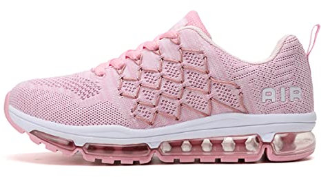 sotirsvs Homme Femme Baskets Chaussures Gym Fitness Sport Sneakers Course Décontractées Sport Jogging Léger Chaussures de Tennis Pink 36 EU