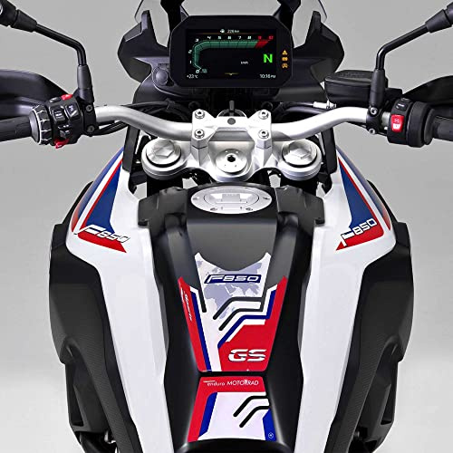 LABELBIKE 3D Aufkleber Motorrad Tankpad kompatibel mit BMW | F 850 GS Sport 2018-2024, Harzschutz, Kratzfestigkeit, Dekoration
