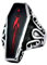 PAMTIER Herren Uralt Portrait Vampir Sarg Ring (Silber Schwarz Rot, 57 (18.1))