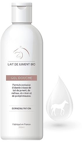LABORATOIRES COPMED - Gel douche au Lait de Jument Bio - Soin lavant et gommant - Pour tout type de peau - 98% d'Ingrédients naturels - Fabriqué en France - 200 ml