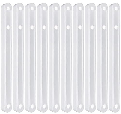 Drawer Runners Replacement, 10Pcs Draw Rail Plastic, Kitchen Cupboard Lightweight Rails Cabinet Sliders Keyboard Tray Runners Set (180MM/235MM/298MM) White-180mm